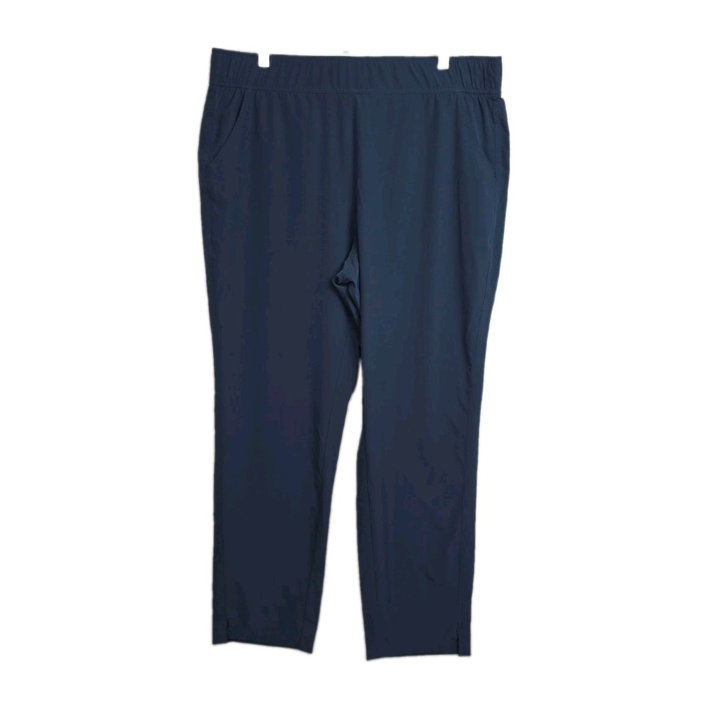Eddie Bauer Athletic Pants Women's L Blue Lightweight Elastic Waist Pockets